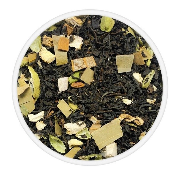 Thea Masala Chai - 100 GM, Prepare 180 ML Water, boil at 90°C, add Thea Tea 1 Teaspoon, brew for 2-3 minutes, serve hot. You can add honey if required, Black Tea Leaves, Bay Leaves, Cinnamon, Cloves, Ginger, Green Cardamom
